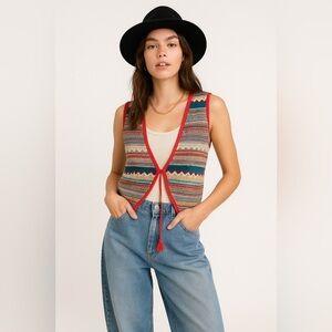 Thursday Island Urban Vintage Will Blend Vest size small multicolour Azt…​